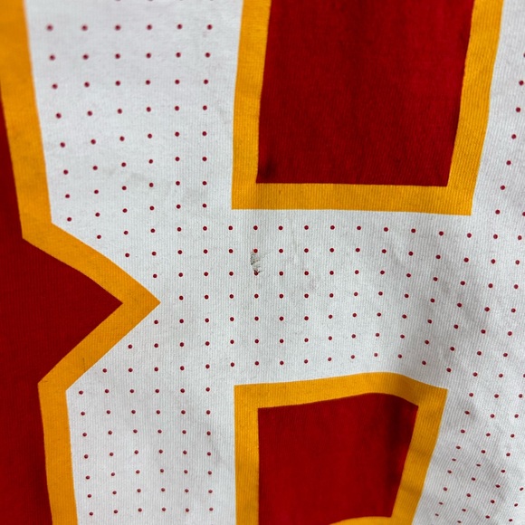 Travis Kelce Kansas City T Shirt Jersey Size Large Home red jersey - Picture 4 of 9